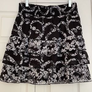 WHBM Floral Tiered Skirt